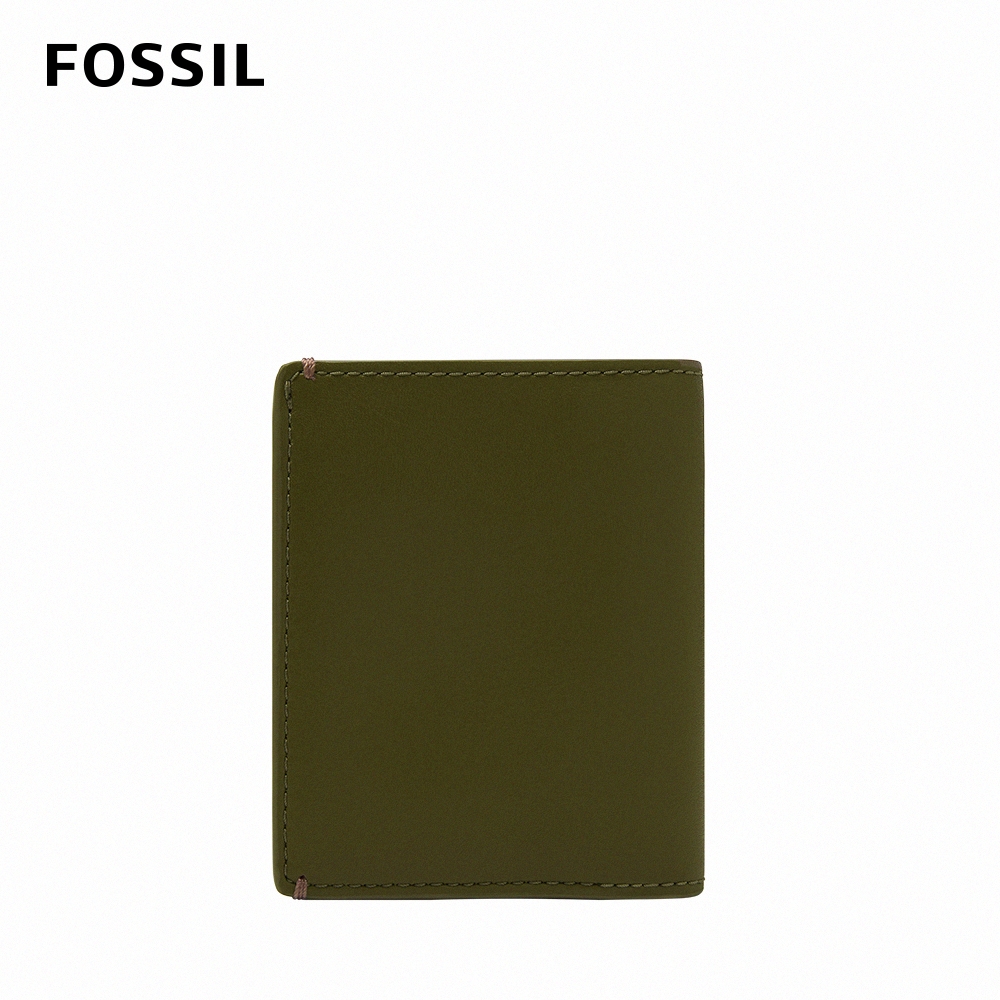 FOSSIL Joshua 仙人掌純素皮革皮夾-沼綠色 ML4462B376