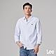 Lee 男款 三角小Logo長袖襯衫 藍條紋｜Modern product thumbnail 1