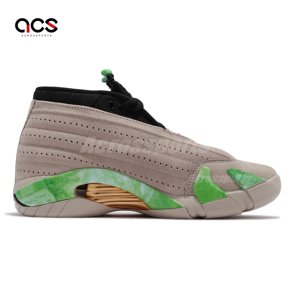 Nike Air Jordan 14 Retro Low 女鞋籃球鞋Aleali May 復刻聯名卡其綠