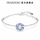 SWAROVSKI 施華洛世奇 Idyllia 手鐲花朵, 藍色, 鍍白金色 product thumbnail 2