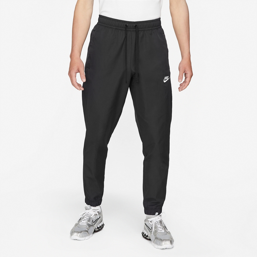 Nike 長褲NSW Pants 女款黑白棉褲褲子運動寬鬆縮口DM6420-010