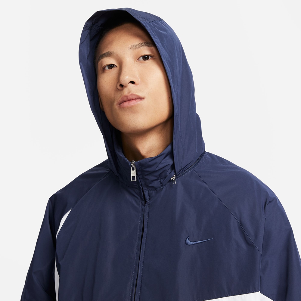 NIKE 耐吉外套男款運動外套風衣外套AS M NK SWOOSH WVN JKT 藍白FB7878