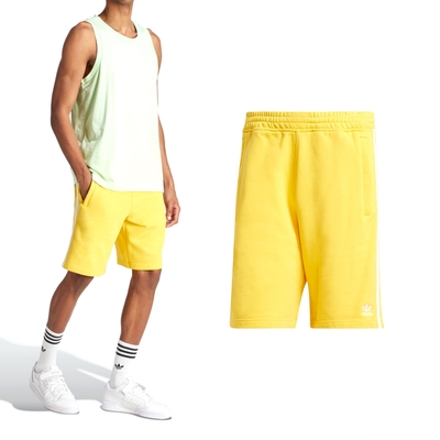 Adidas ADICOLOR 男款 黃色 運動 休閒 基本款 短褲 IS0616