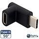 【UniSync】 Type-C/USB3.1公對母L型充電傳輸轉接頭 product thumbnail 1