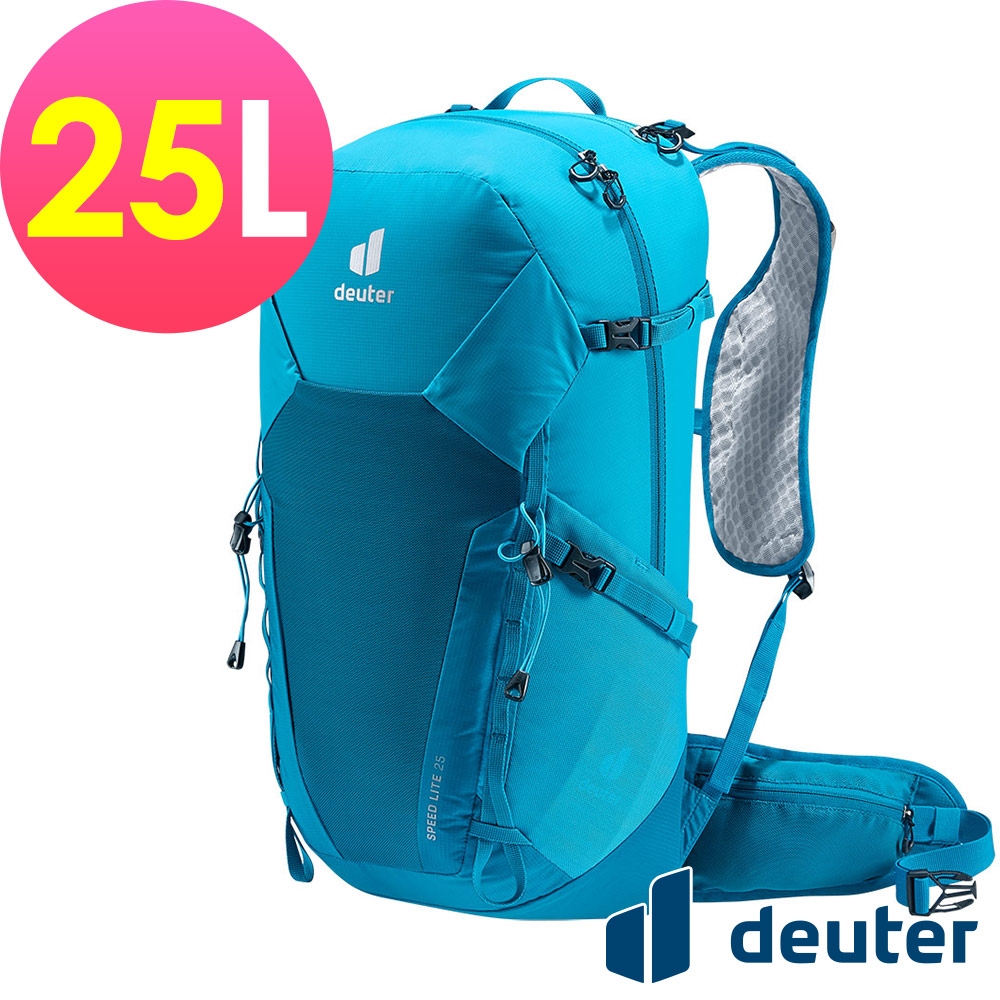 【deuter 德國】SPEED LITE 25L超輕量旅遊背包3410422蔚藍/戶外休閒包/健行包/登山包/單攻包/越野包*