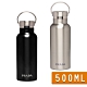 PRADA Escape 品牌押花刻字不鏽鋼水壺500ml(黑/銀) product thumbnail 1