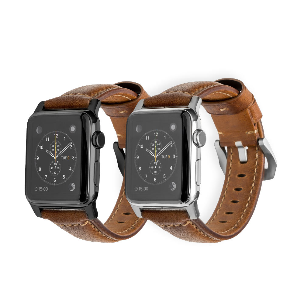 美國NOMADxHORWEEN皮革 Apple Watch 42/44mm錶帶-經典款