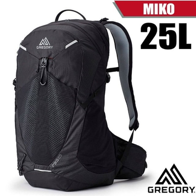 【gregory】miko 25l 多功能健行登山背包.透氣背網背包_145276-9974 光學黑