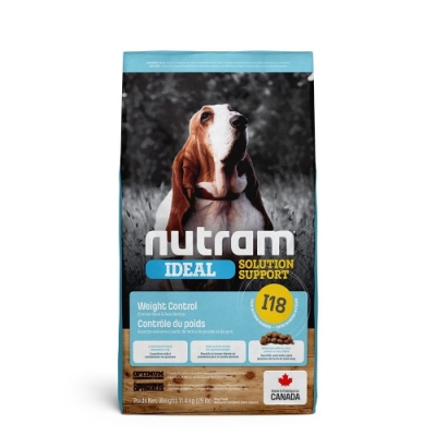 加拿大NUTRAM紐頓I18專業理想系列-體重控制犬雞肉+豌豆 11.4kg(25lb)(NU-10240)