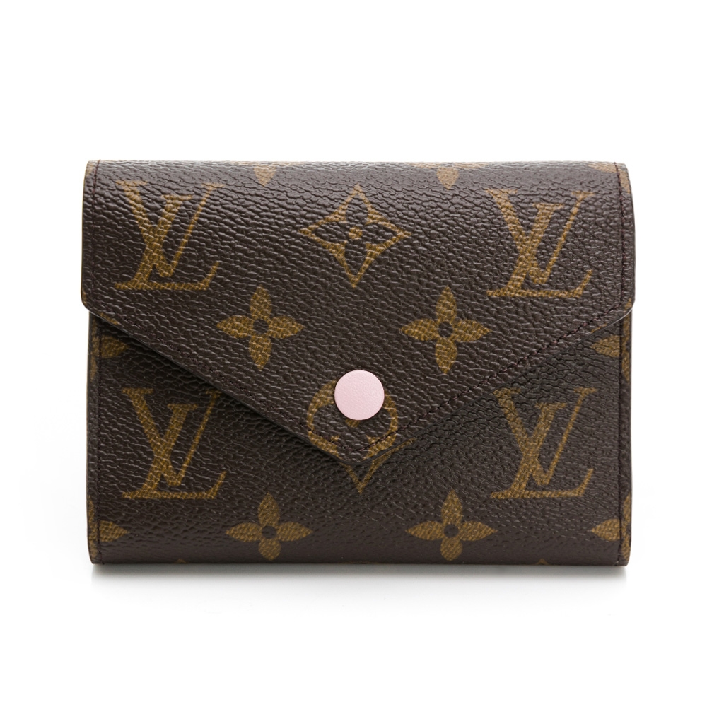 【Louis Vuitton 路易威登】VICTORINE 經典老花 信封式三摺短夾 零錢包(M62360)