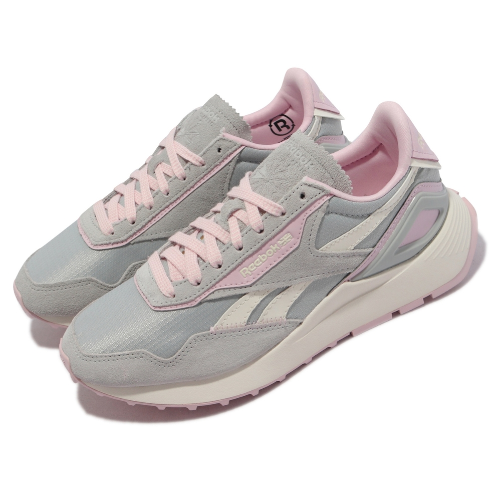 Reebok 休閒鞋 CL Legacy AZ 海外限定 運動 女鞋 復古鞋型 緩震 麂皮 灰粉 G55284