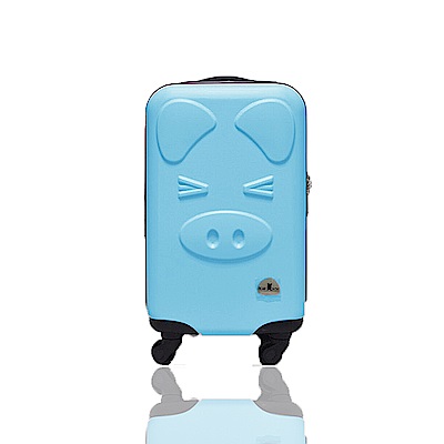 BEAR BOX 三隻小豬之豬事如意系列20吋/輕硬殼行李箱-粉藍