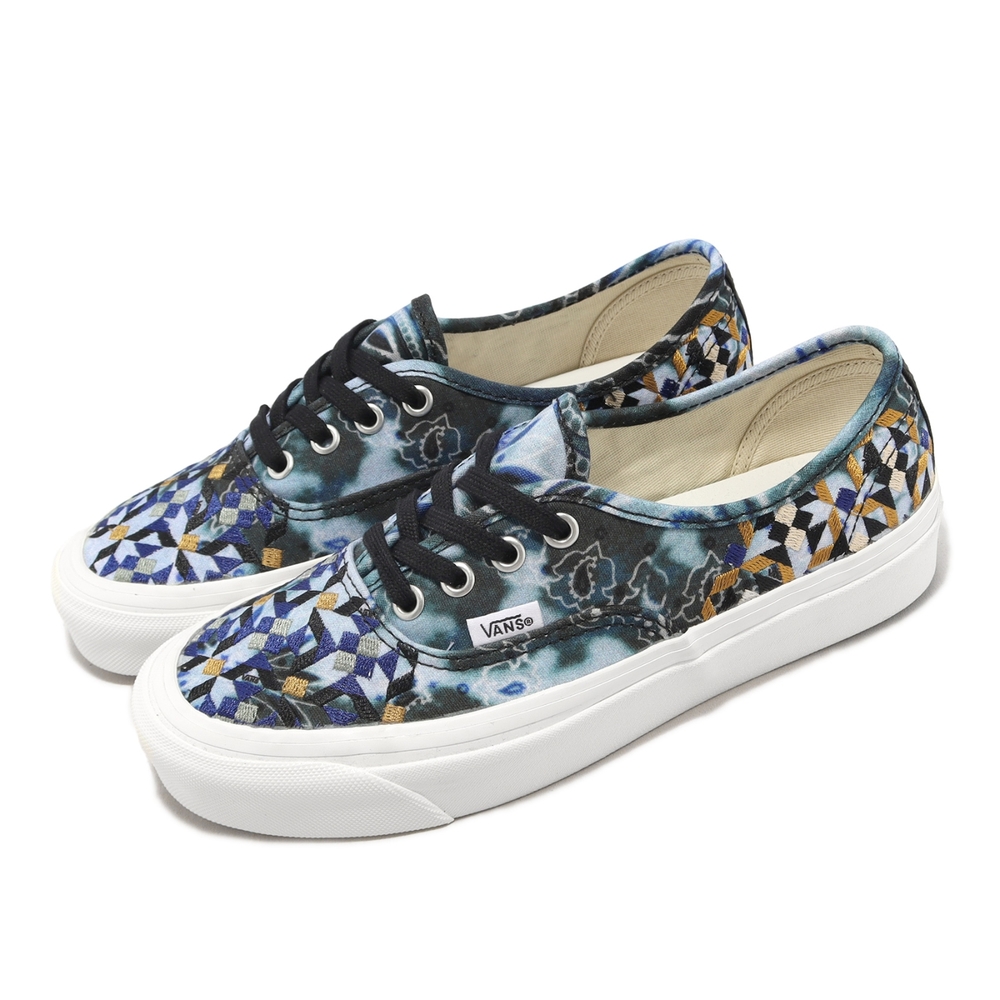 Vans 休閒鞋 Authentic 44 DX 男鞋 女鞋 安納海姆 刺繡 藍 暈染 幾何 變形蟲 VN0A54F2BLK