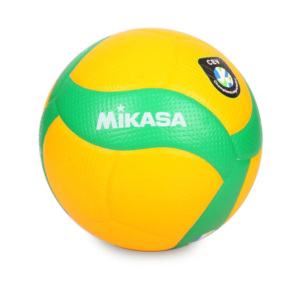MIKASA 歐冠專用比賽用排球#5-5號球 CEV指定球 KMV200WCEV 黃綠