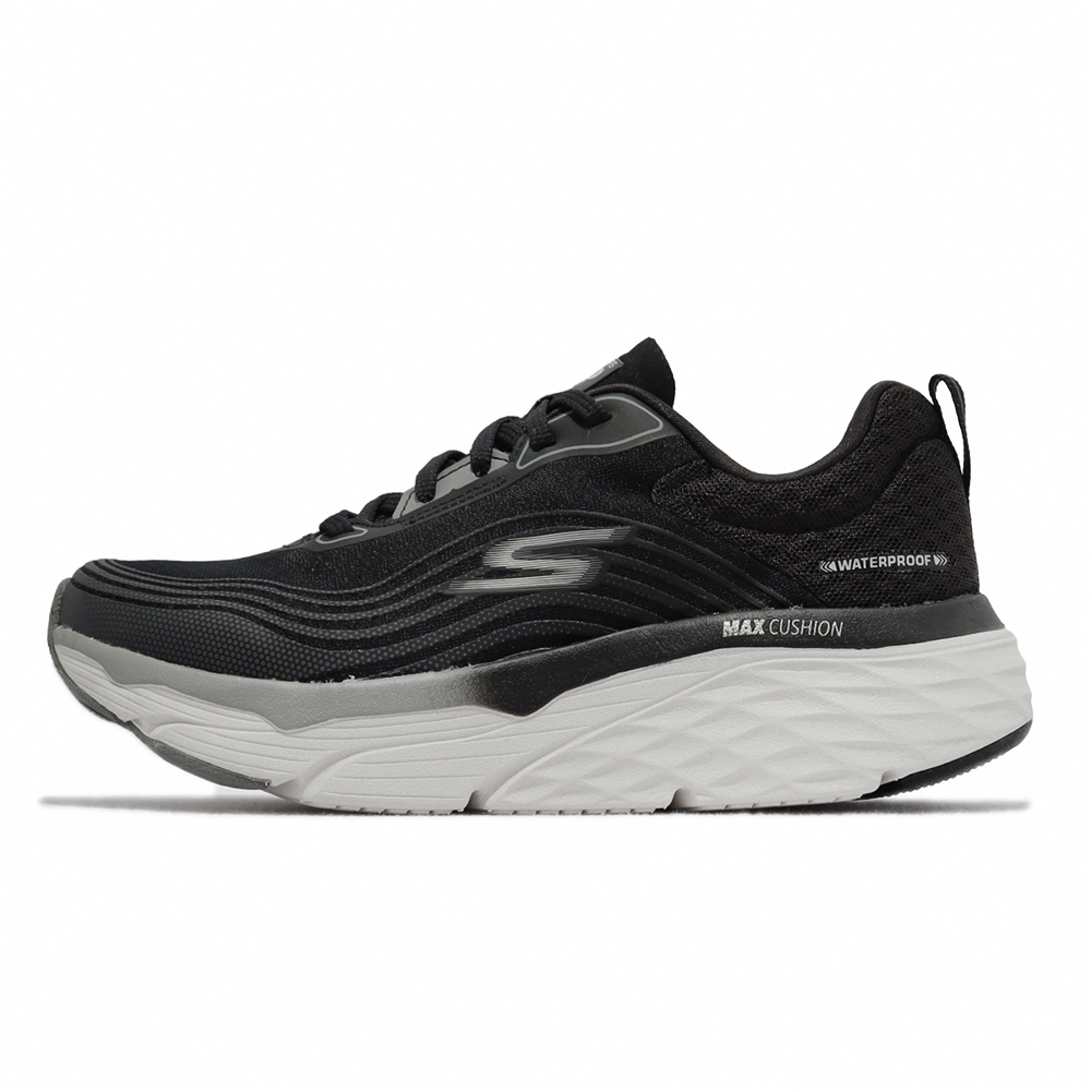 SKECHERS GO RUN MAX CUSHIONING ELITE女健走鞋-黑-128265BKGY