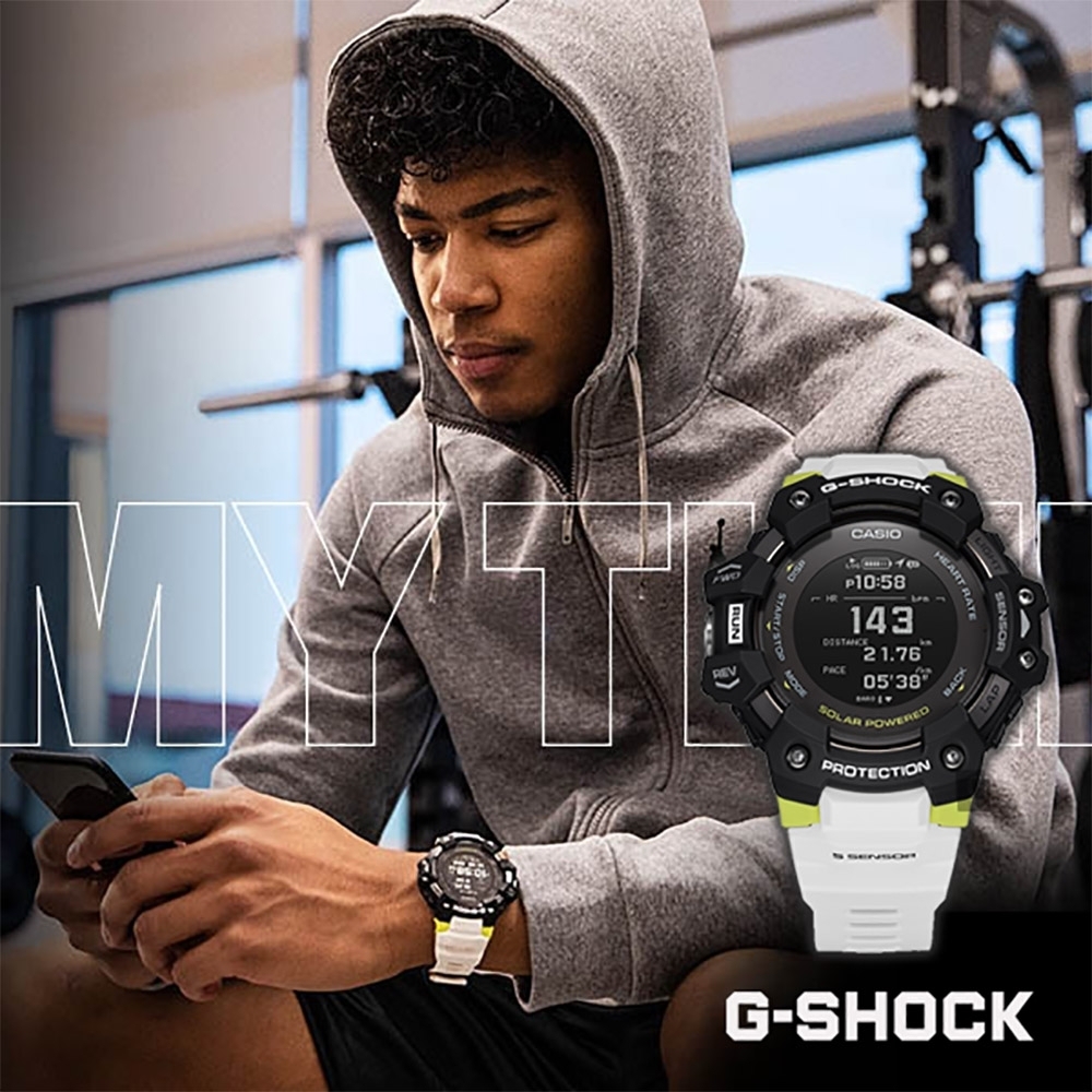 CASIO 卡西歐 G-SHOCK 心率偵測 x GPS定位 智能手錶 迎春好禮-55mm GBD-H1000-1A7