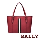 BALLY SUPRA SMALL 防刮牛皮肩背托特包-酒紅 product thumbnail 1