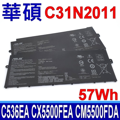 ASUS 華碩 C31N2011 電池 Chromebook Flip C536 C536E C536EA CX5 CX5500 CX5500F CX5500FEA CM5500 CM5500FDA