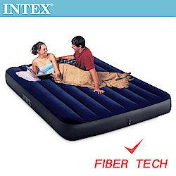 INTEX 經典雙人(新款FIBER TECH)充氣床墊-寬137cm(64758)