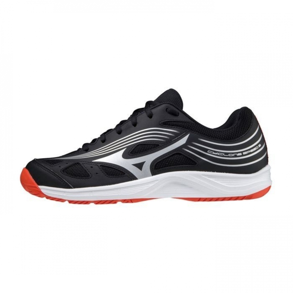 Mizuno Cyclone Speed 3 [V1GA218005] 男女 排球鞋 基本款 運動 訓練 輕量 黑銀紅