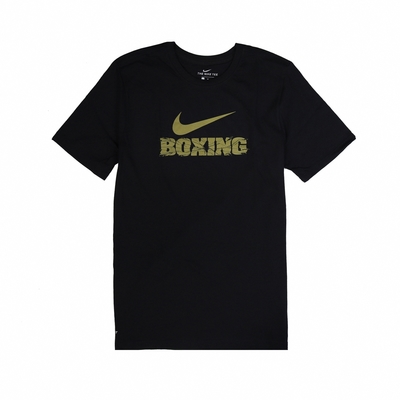 Nike T恤 Boxing Tee 男款 運動休閒 吸濕排汗 DRI-FIT 圓領 黑 金 561416010BX70