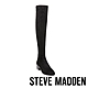 STEVE MADDEN-GEORGETTE 麂皮粗跟過膝長靴-黑色 product thumbnail 1