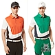 【Lynx Golf】首爾高桿風格！男款合身版吸濕排汗上下跳色曲線造型羅紋袖設計短袖POLO衫/高爾夫球衫(二色) product thumbnail 2