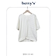 betty’s貝蒂思 向日葵鏤空蕾絲格紋拼接短袖T-shirt(共二色) product thumbnail 6