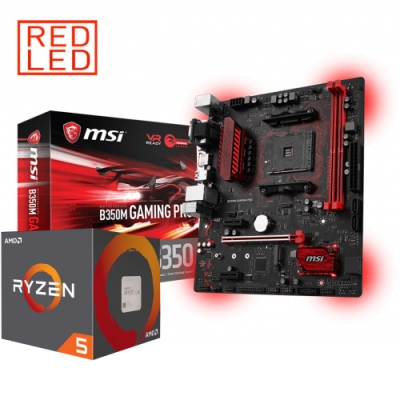 AMD Ryzen5 2600 + MSI B350M 組合套餐