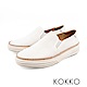 KOKKO -未知之境真皮厚底懶人鞋-純淨白 product thumbnail 1