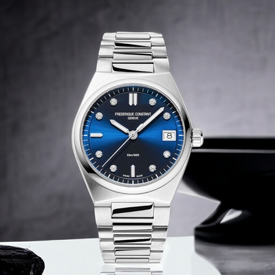 Frederique Constant 康斯登 HIGHLIFE LADIES 真鑽女錶-31mm藍色 手錶 腕錶 送禮 FC-240ND2NH6B