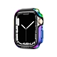 軍盾防撞 抗衝擊 Apple Watch Series 9/8/7 (41mm) 鋁合金雙料邊框保護殼(極光彩) product thumbnail 1