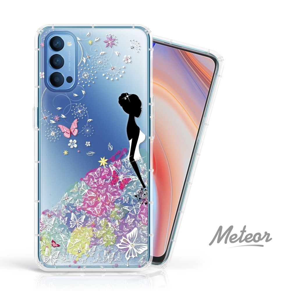 Meteor OPPO Reno4 奧地利水鑽殼 - 花嫁