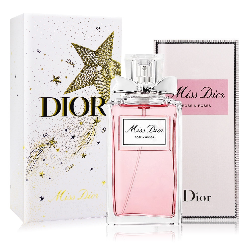 *Dior 迪奧 Miss Dior Rose N’Roses-漫舞玫瑰淡香水聖誕版100ml EDT-國際航空版