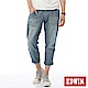 EDWIN EASY PANTS七分休閒褲-男-中古藍 product thumbnail 1