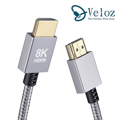 【Veloz】超高清8K HDMI2.1超輕薄鋁殼線(Velo-27) 快速高清電視連接線HDMI線