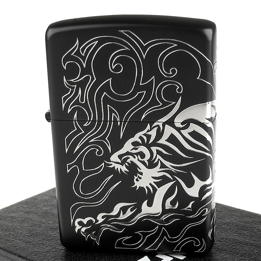 ZIPPO 日系~TIGER SOUL-虎魂圖案3面連續加工打火機