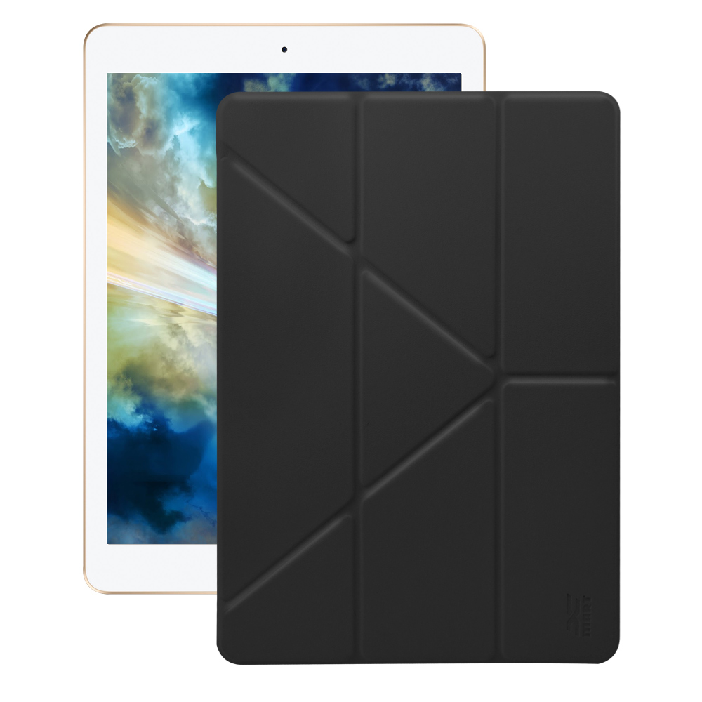 Xmart for New iPad 2018 9.7吋  清新簡約超薄Y折皮套