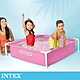 INTEX 粉紅方型四柱游泳池/戲沙池122x122x30cm(342L)適2歲+ (57172) product thumbnail 1