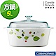 【美國康寧】CORELLE 5L方形康寧鍋(綠野微風) product thumbnail 1