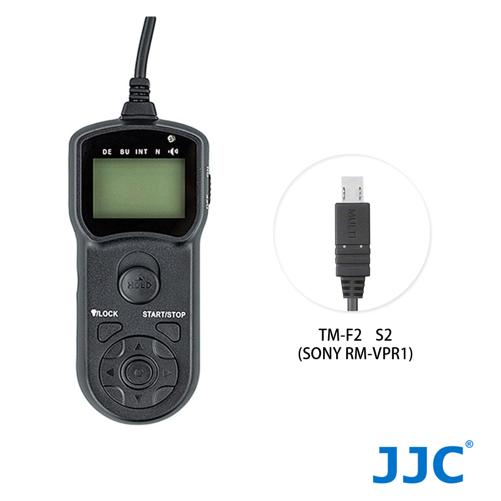 JJC TM-F2 液晶定時快門線 S2 (SONY RM-VPR1) 送專用固定夾