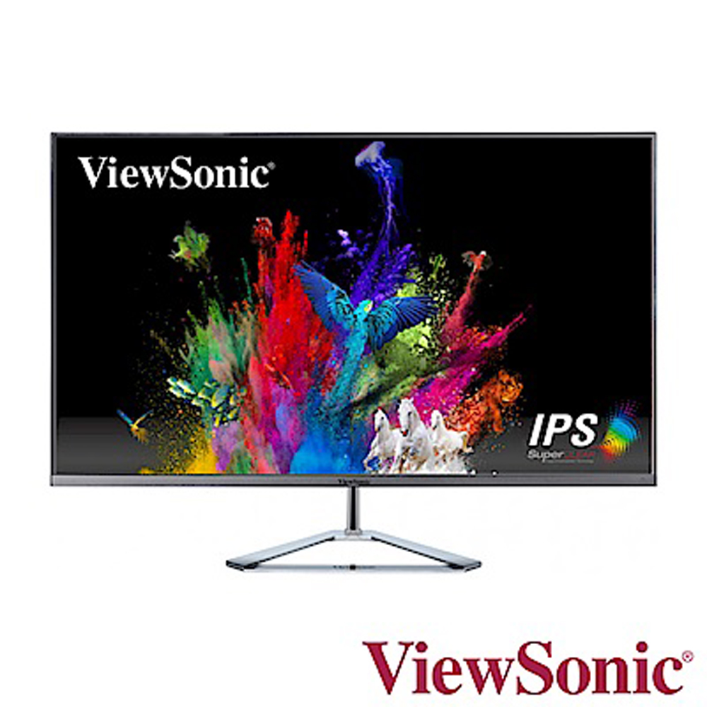 ViewSonic VX3276-MHD 32型 IPS型面板 時尚無邊框 螢幕