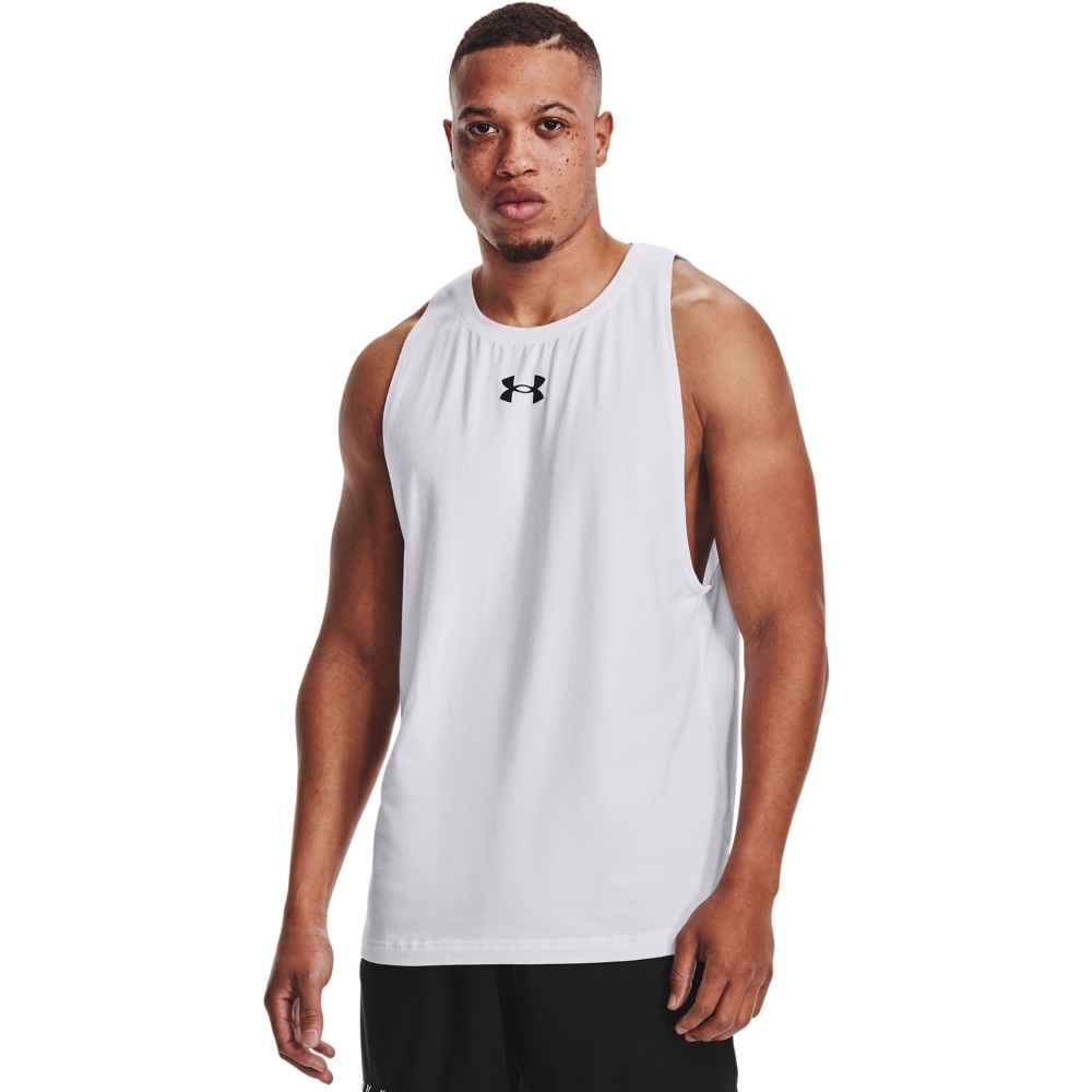 【UNDER ARMOUR】男 BASELINE COTTON 背心 1361901-100