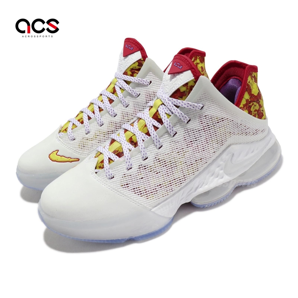 Nike 籃球鞋 Lebron XIX Low EP 男鞋 白 紅 19 詹皇 LBJ 水果麥片 DQ8343-100