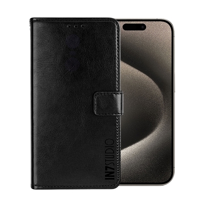 IN7 瘋馬紋 iPhone 15 Pro (6.1吋) 錢包式 磁扣側掀PU皮套