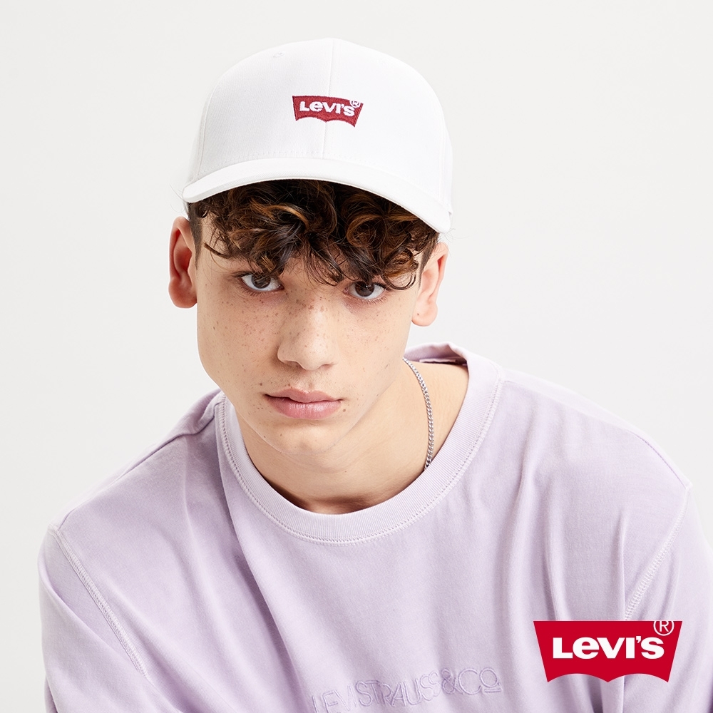 Levis 男女同款 可調式環釦棒球帽 經典Logo 刺繡 FLEXFIT 110吸濕排汗