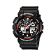 CASIO 卡西歐  G-SHOCK 重型機械感錶款 黑X紅 GA-100-1A4N_51.2mm product thumbnail 1