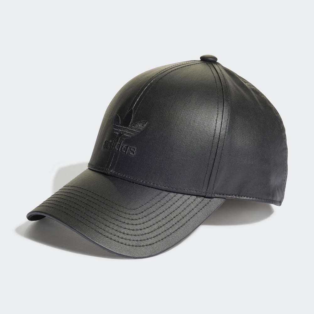 adidas 帽子運動帽棒球帽遮陽帽皮革三葉草黑HK0161 | 棒球帽/鴨舌帽 