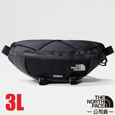 【The North Face】TERRA LUMBAR 防潑水可調節腰帶休閒腰包3L.斜背包.側背包.腰臀包_81EO-MN8 黑