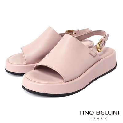 Tino Bellini 波士尼亞進口糖果色寬面厚底涼鞋FSJO012(草莓粉)